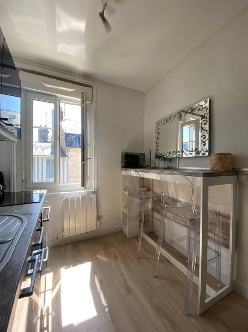 Studio Avec Terrasse A Deauville Bagian luar foto